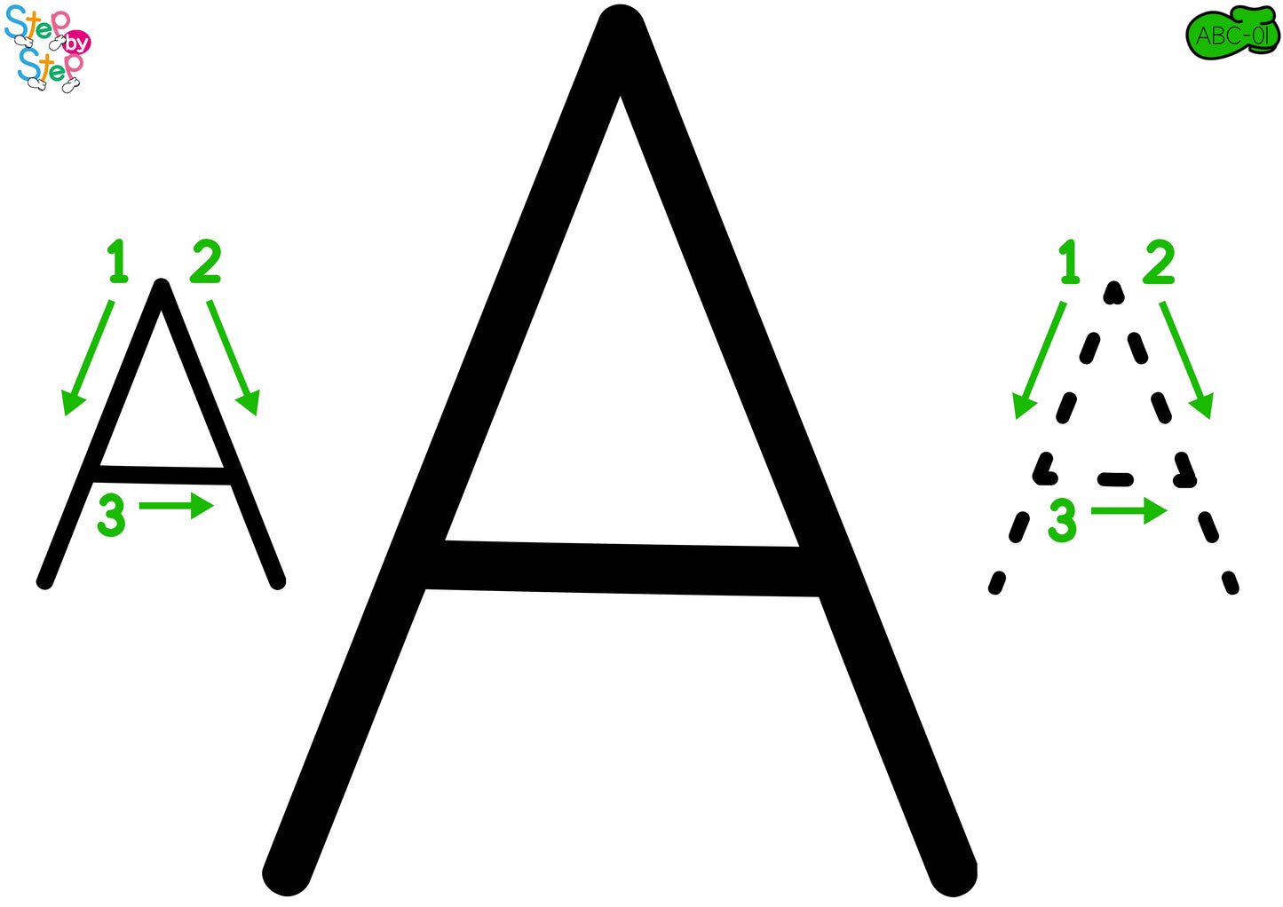 ABC Alphabet Flashcards (Book A)