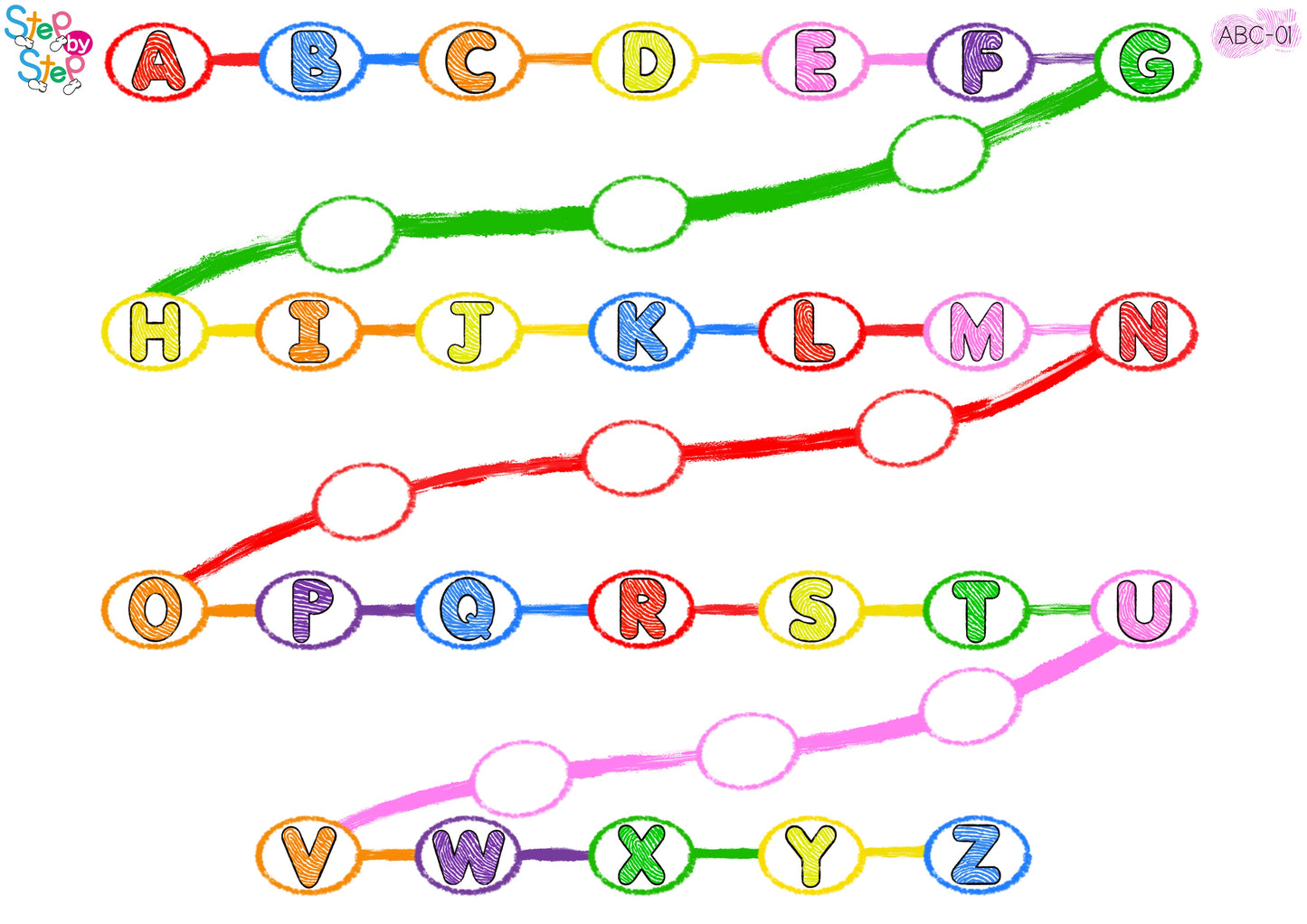 ABC Alphabet Flashcards (Finger Steps)