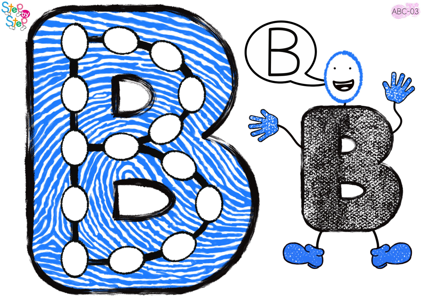 ABC Alphabet Flashcards (Finger Steps)
