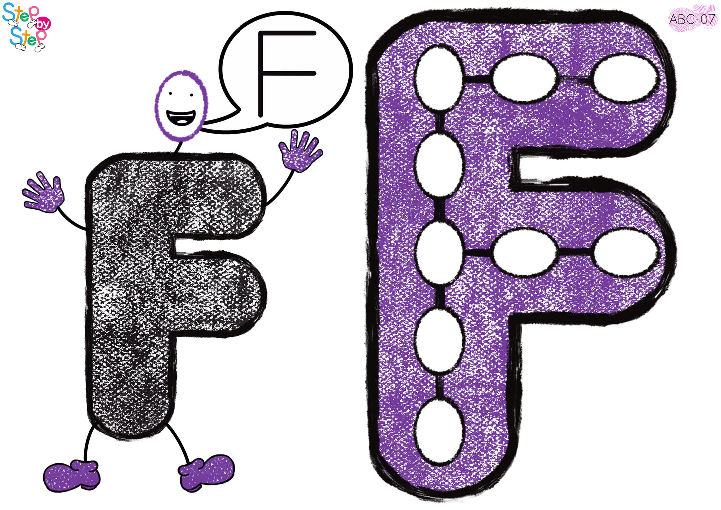 ABC Alphabet Flashcards (Finger Steps)
