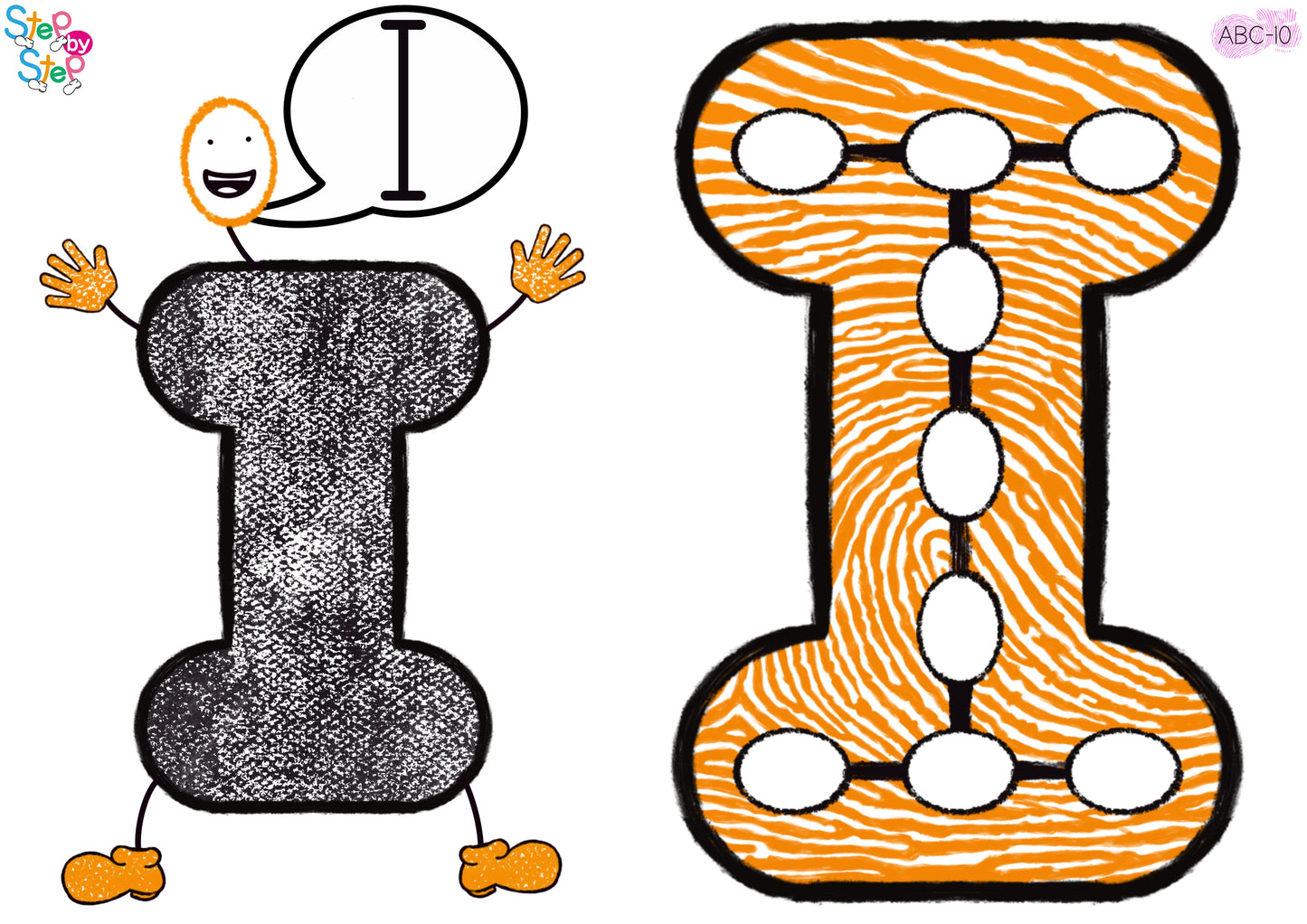 ABC Alphabet Flashcards (Finger Steps)