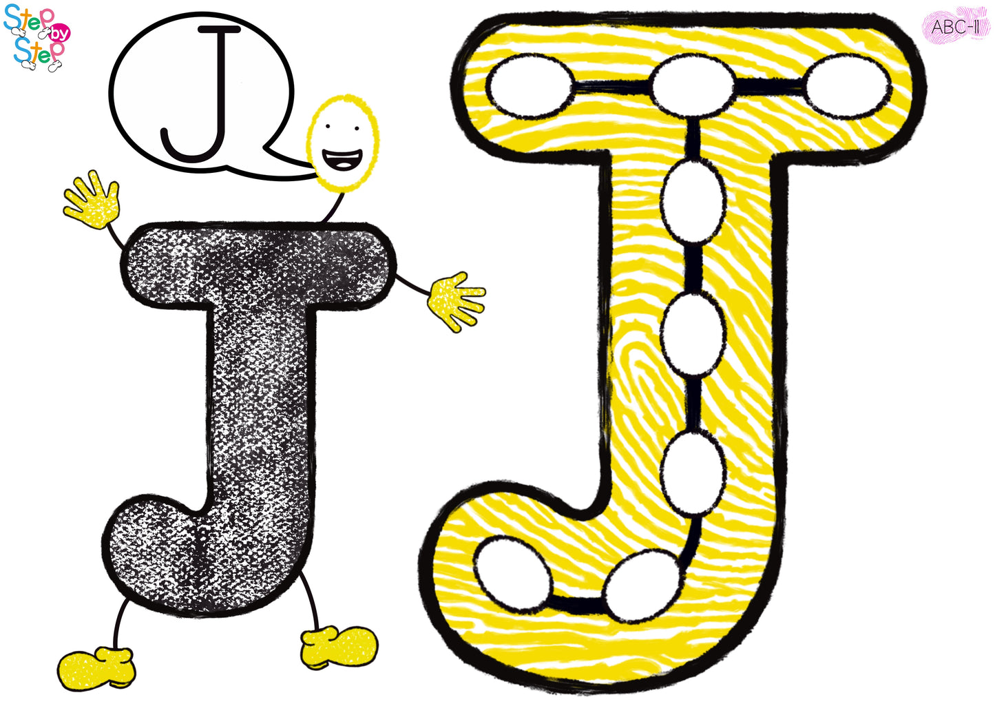 ABC Alphabet Flashcards (Finger Steps)