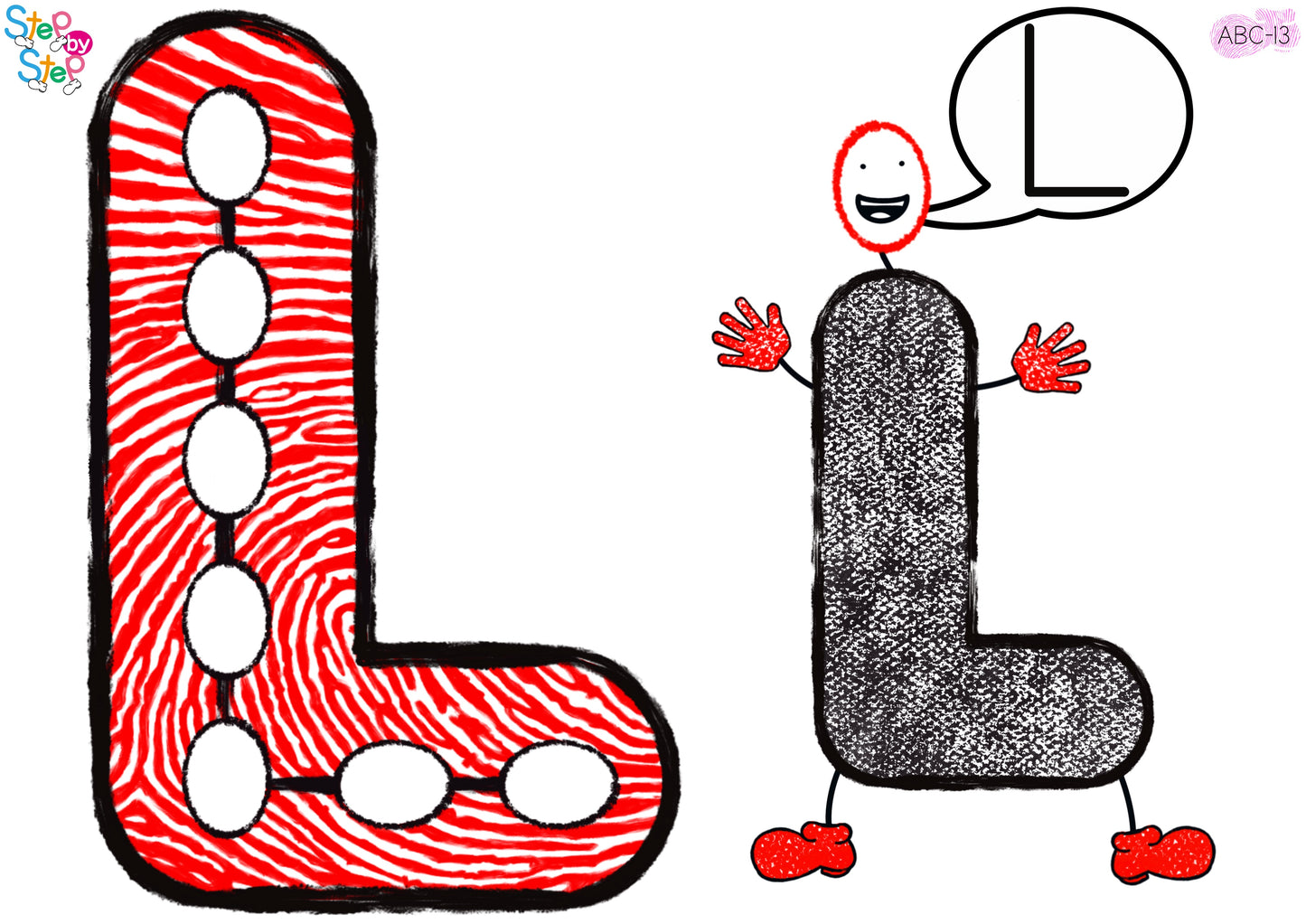 ABC Alphabet Flashcards (Finger Steps)