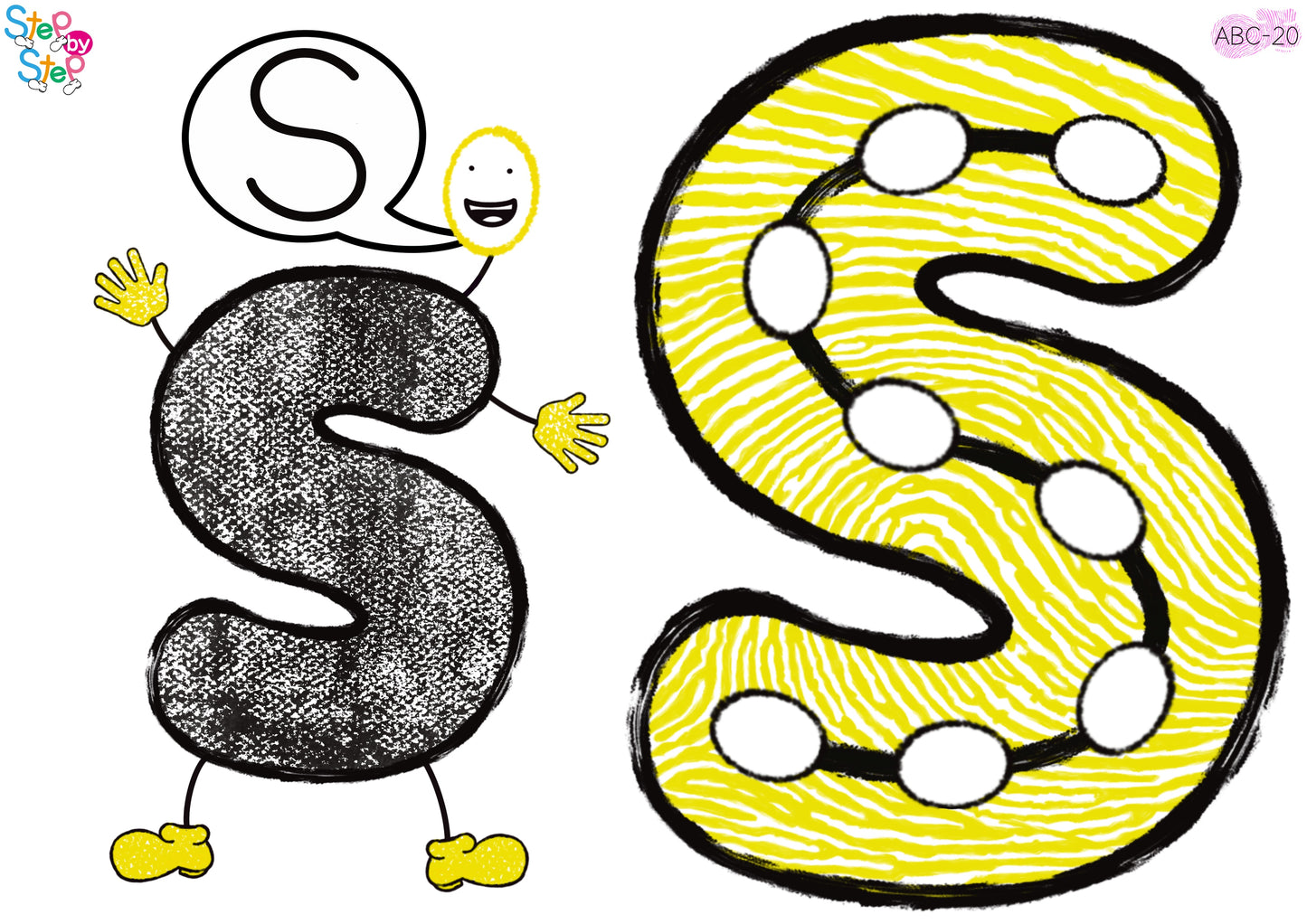 ABC Alphabet Flashcards (Finger Steps)