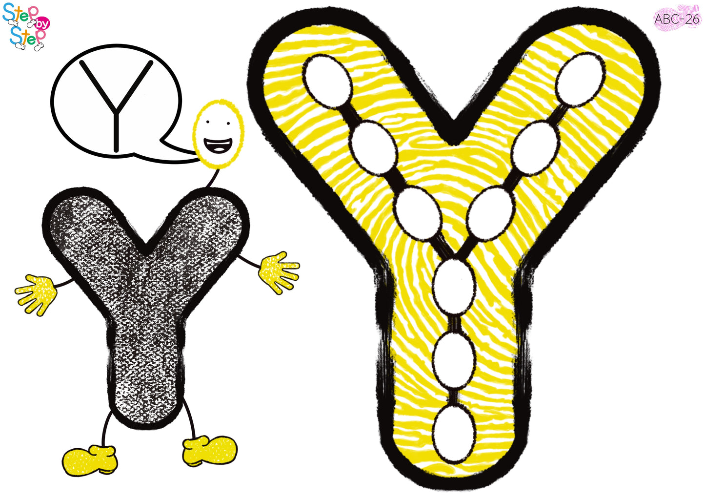 ABC Alphabet Flashcards (Finger Steps)