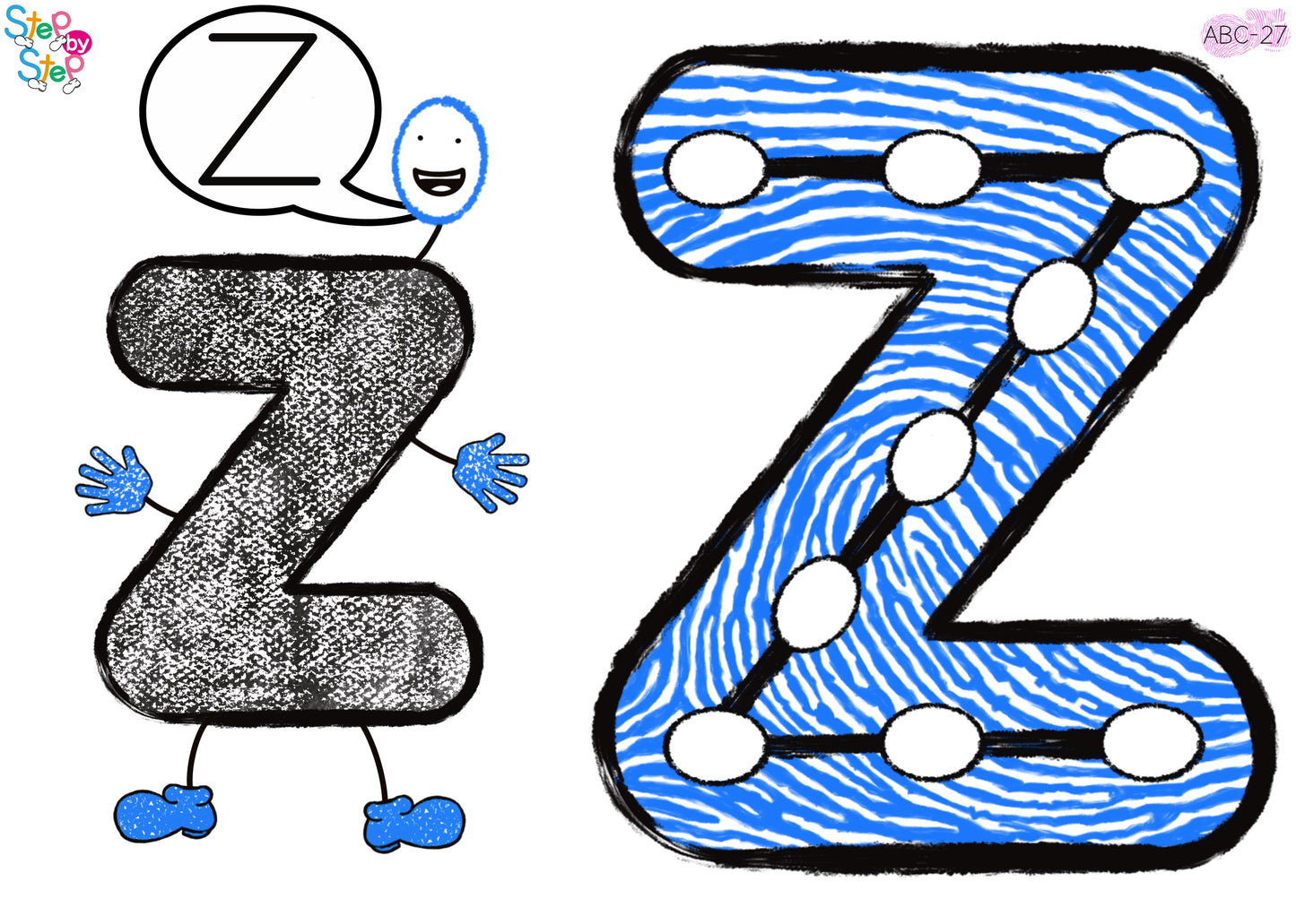 ABC Alphabet Flashcards (Finger Steps)