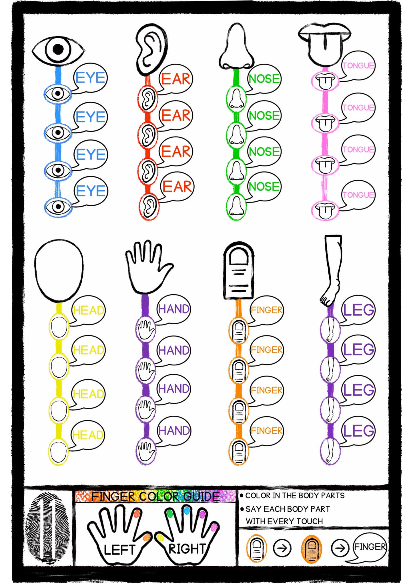 Finger Steps - Step by Step English School