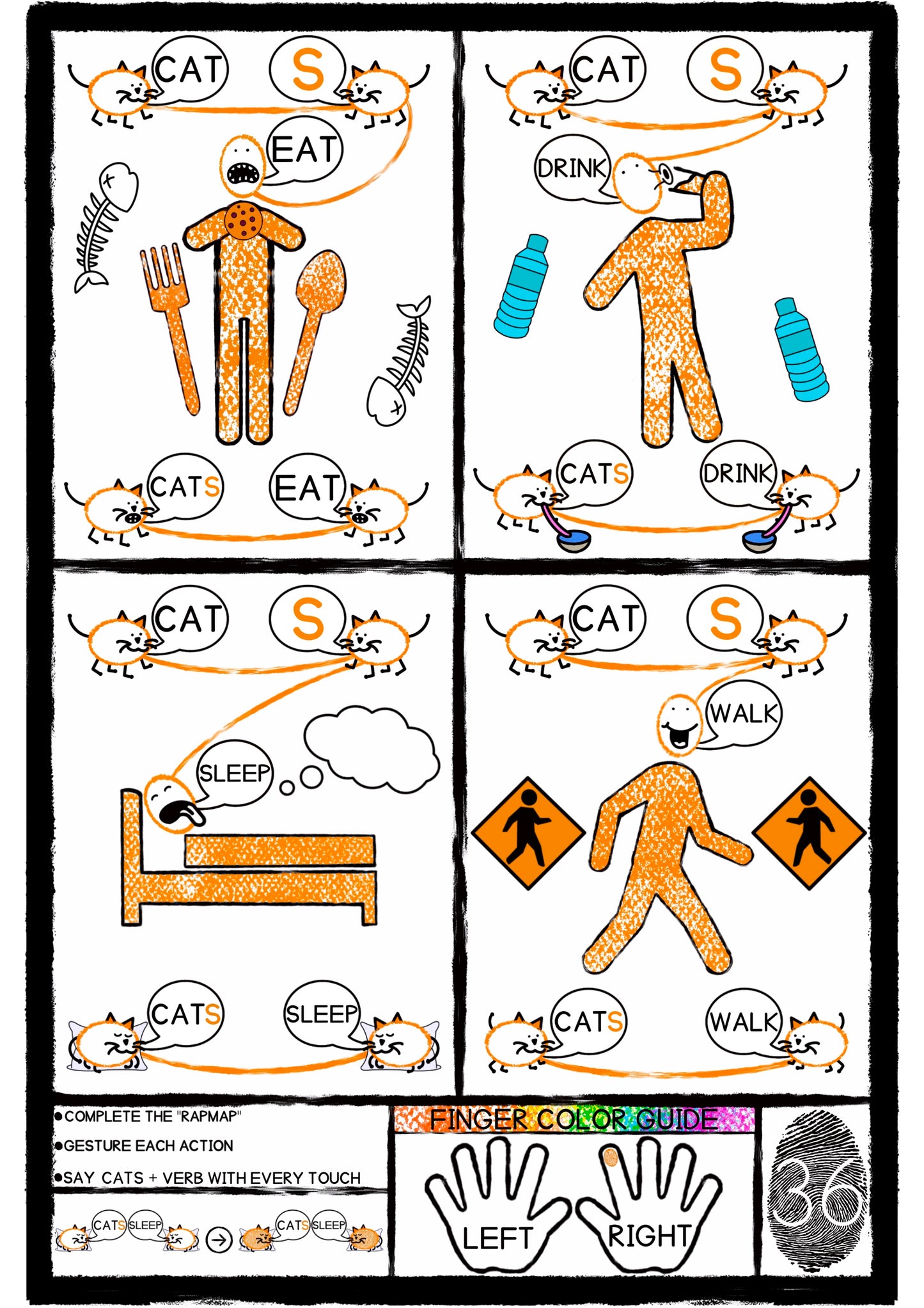 Finger Steps - Step by Step English School