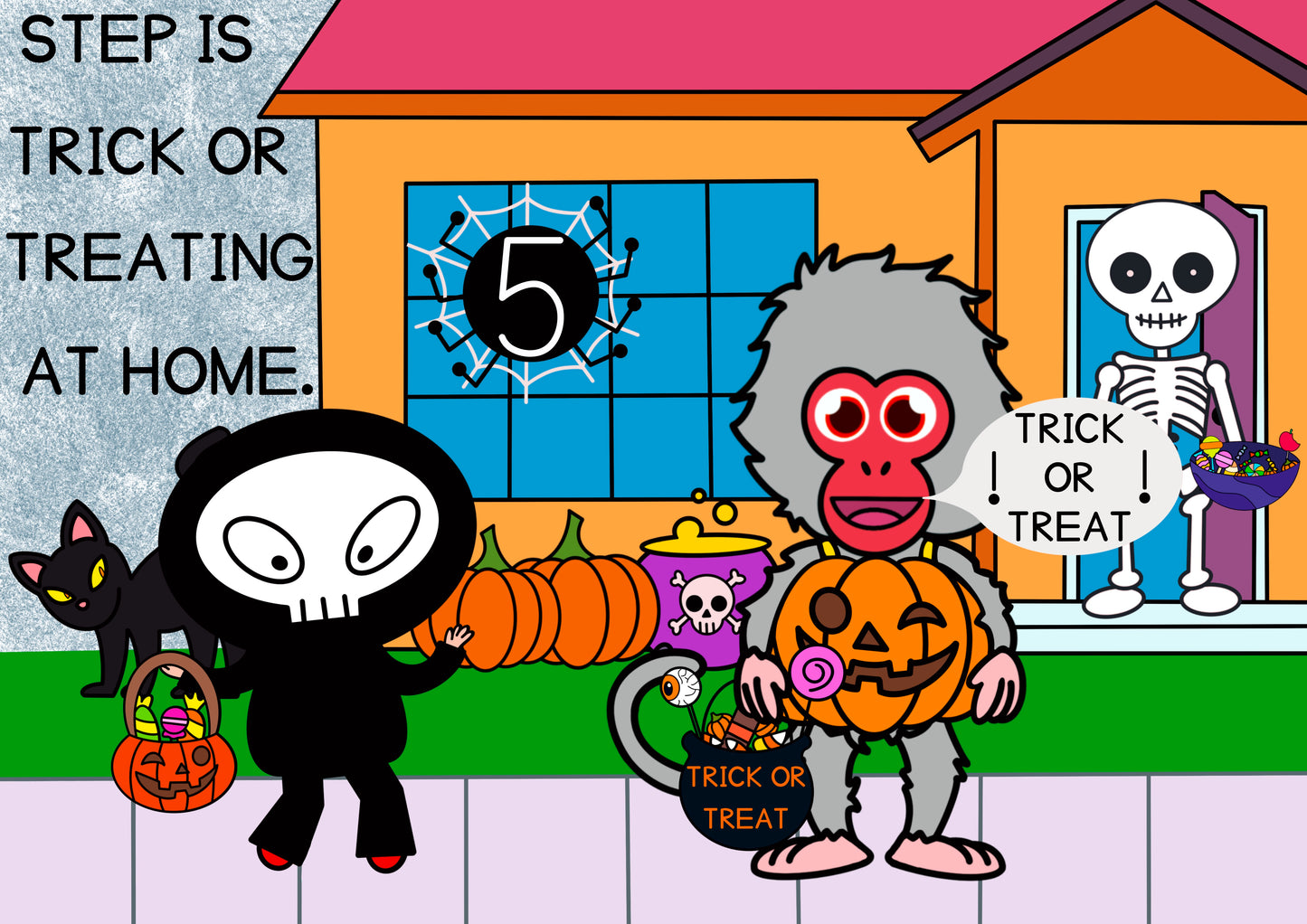 Step is Trick or Treating - Step by Step English School