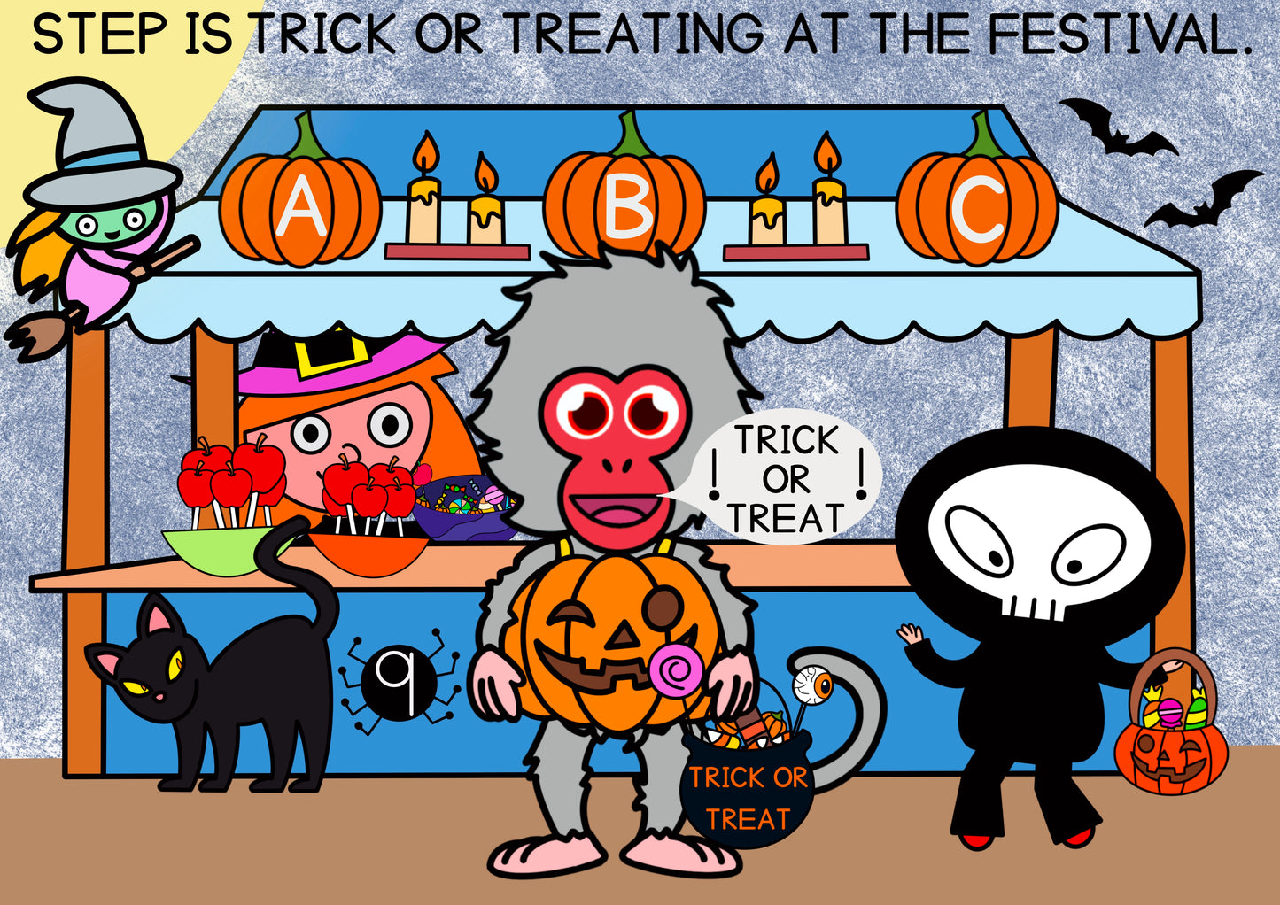 Step is Trick or Treating - Step by Step English School