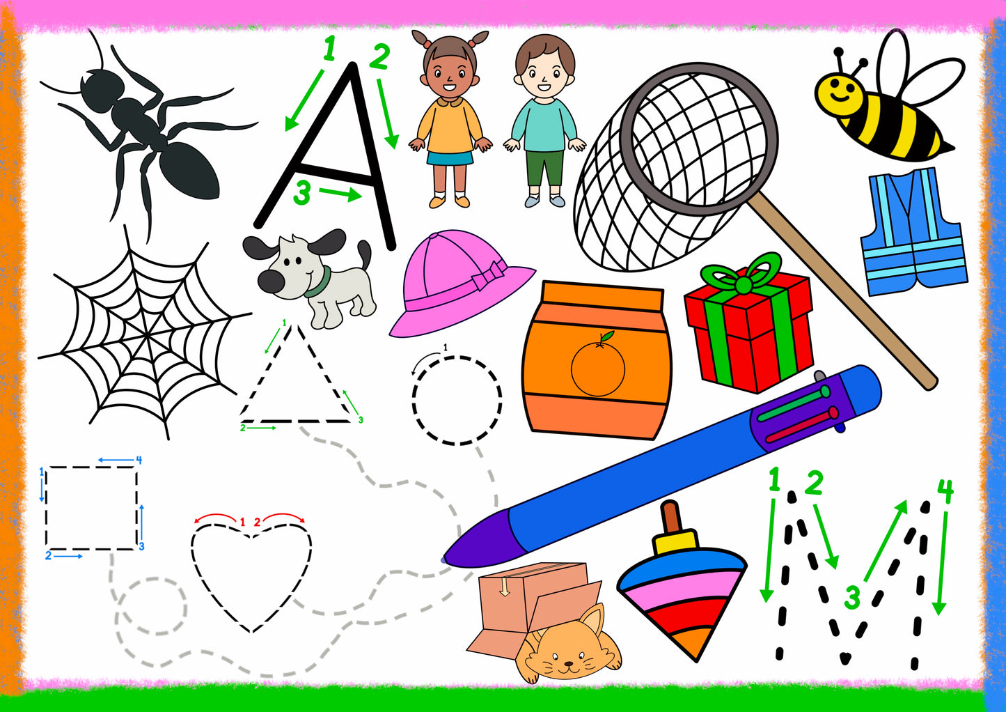 ABC Alphabet Flashcards (Book A)